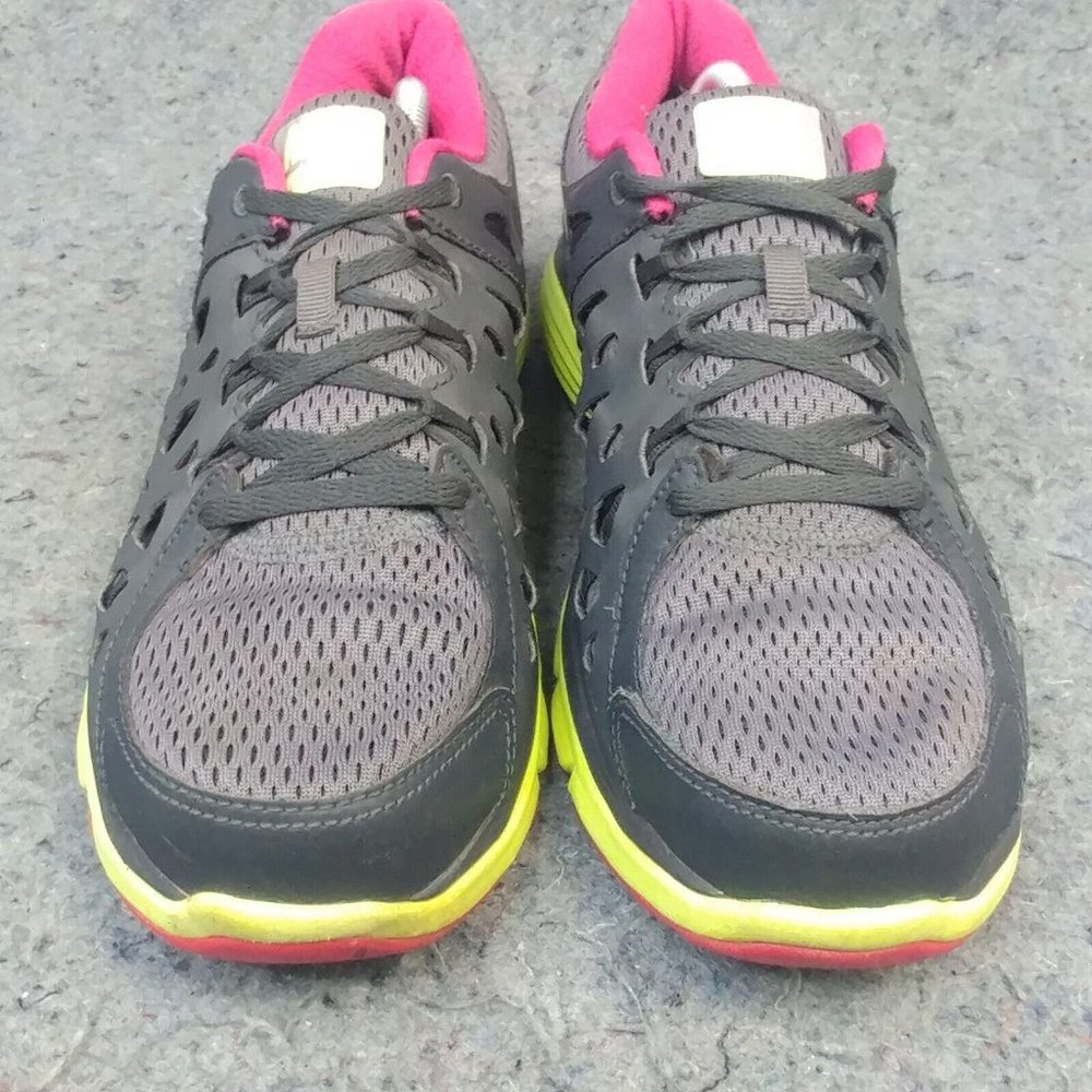 Nike Dual Fusion Run 2 Womens 8.5 Running Shoes Low Top Sneakers Gray - Picture 3 of 10